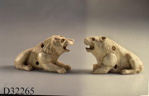  אריות משנהב, חפירות שומרון.
© באדיבות רשות העתיקות
