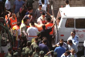 צוותי חילוץ בעת פיגוע טרור בירושלים, תשנ