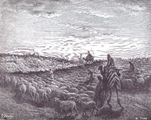 אברהם ומקנהו, גוסטב דורה, המאה ה- 19.