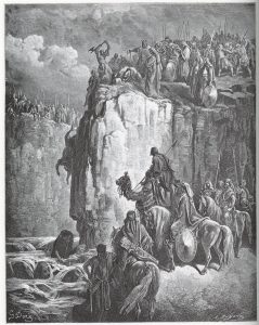 גוסטב דורה, אליהו הנביא הורג את נביאי הבעל, המאה ה- 19.
© באדיבות פרויקט גוטנברג